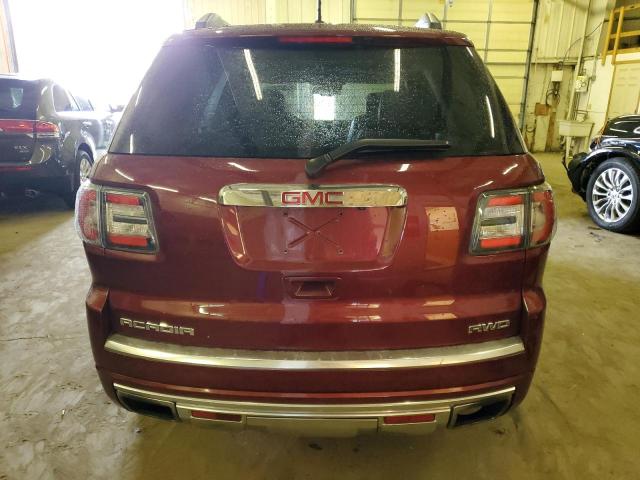 1GKKVTKD3FJ135668 - 2015 GMC ACADIA DENALI BURGUNDY photo 6