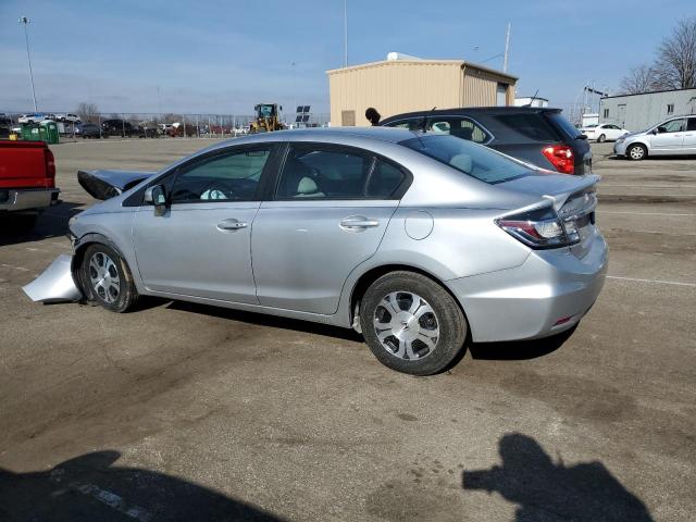 19XFB4F25FE000001 - 2015 HONDA CIVIC HYBRID SILVER photo 2