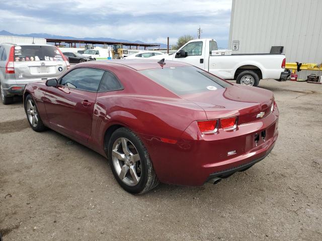 2G1FB1ED3B9166567 - 2011 CHEVROLET CAMARO LT RED photo 2