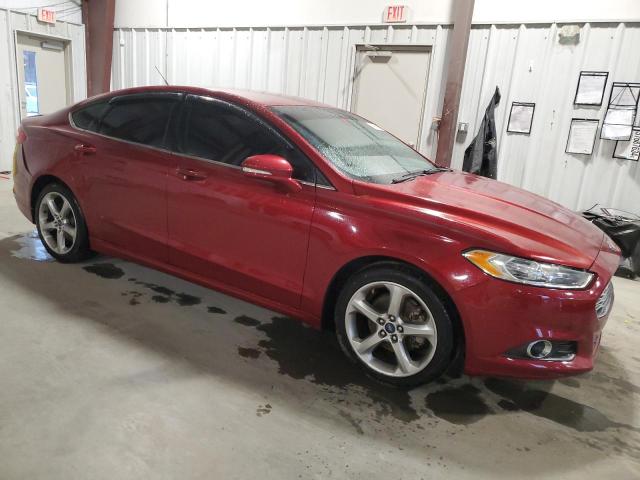 3FA6P0HD2ER125916 - 2014 FORD FUSION SE RED photo 4