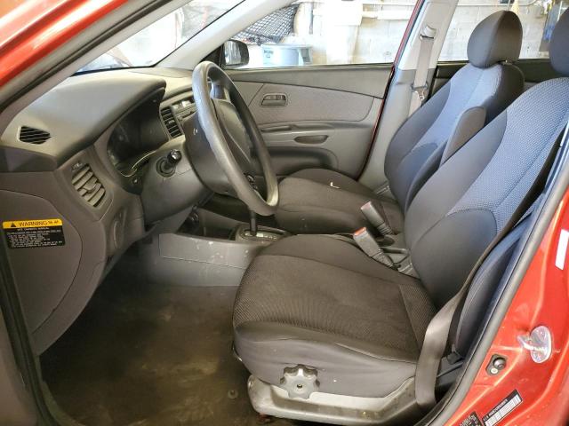 KNADE243896586876 - 2009 KIA RIO 5 SX RED photo 7