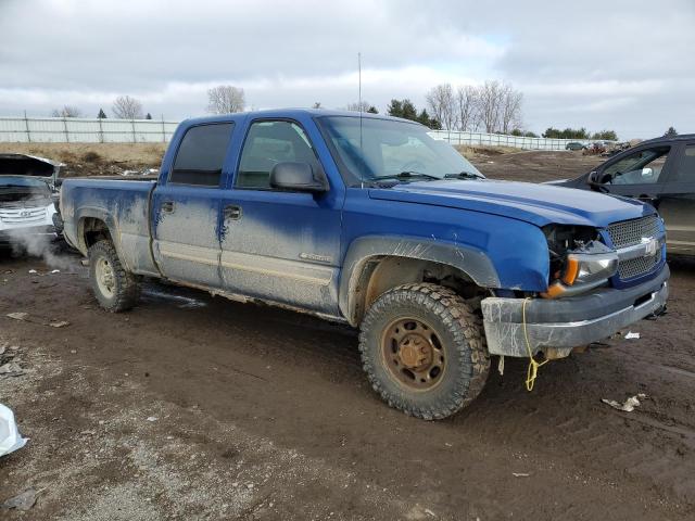 1GCGK13UX3F196446 - 2003 CHEVROLET SILVERADO K1500 HEAVY DUTY BLUE photo 4