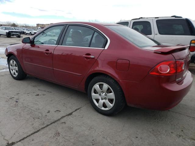 KNAGE123675129173 - 2007 KIA OPTIMA LX RED photo 2