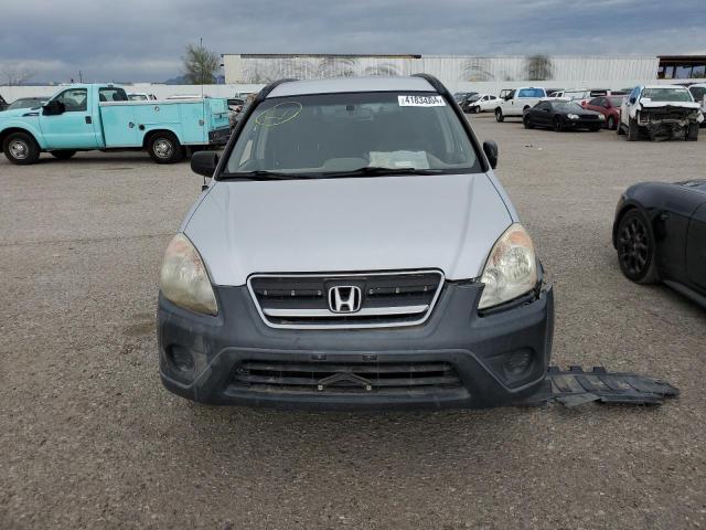 SHSRD68595U307764 - 2005 HONDA CR-V LX SILVER photo 5