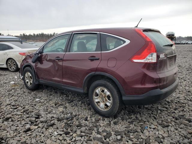 5J6RM4H30EL029810 - 2014 HONDA CR-V LX MAROON photo 2