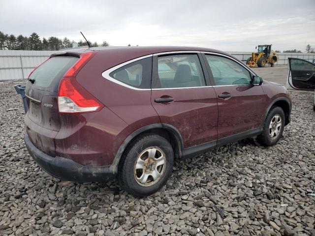 5J6RM4H30EL029810 - 2014 HONDA CR-V LX MAROON photo 3