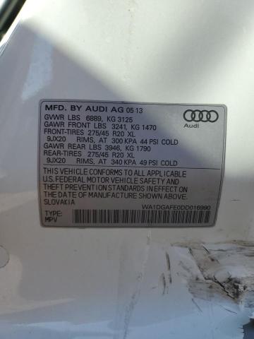 WA1DGAFE0DD016990 - 2013 AUDI Q7 PRESTIGE WHITE photo 14