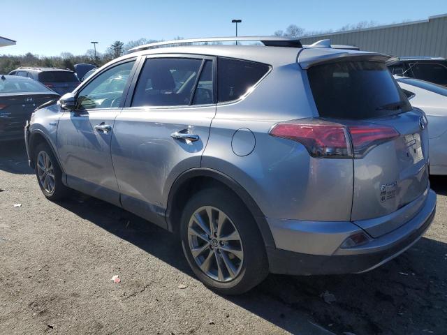 JTMDJREV7JD165237 - 2018 TOYOTA RAV4 HV LIMITED SILVER photo 2