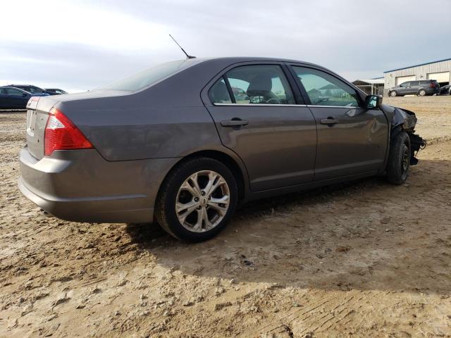 3FAHP0HA9CR167656 - 2012 FORD FUSION SE GRAY photo 3