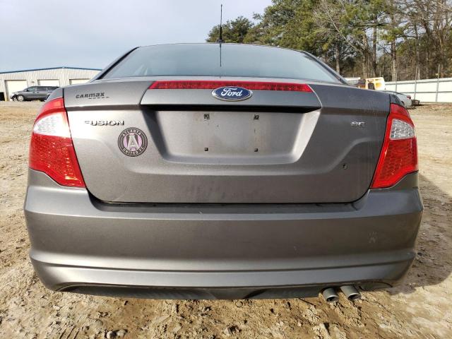 3FAHP0HA9CR167656 - 2012 FORD FUSION SE GRAY photo 6