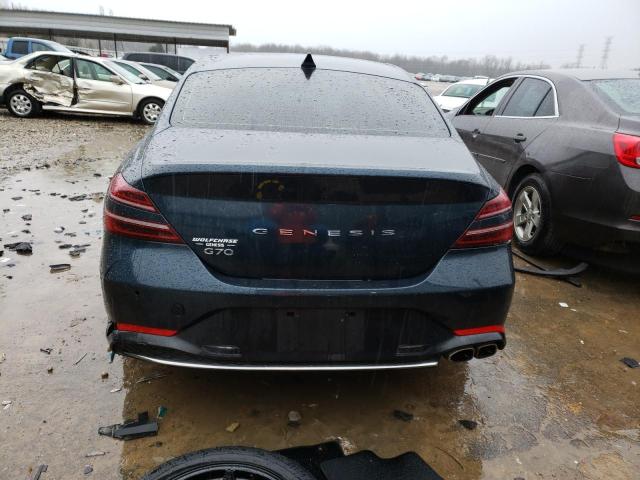 KMTG34TA2NU098029 - 2022 GENESIS G70 BASE BLUE photo 6