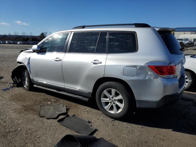 5TDBK3EH4CS096834 - 2012 TOYOTA HIGHLANDER BASE Argent photo 2
