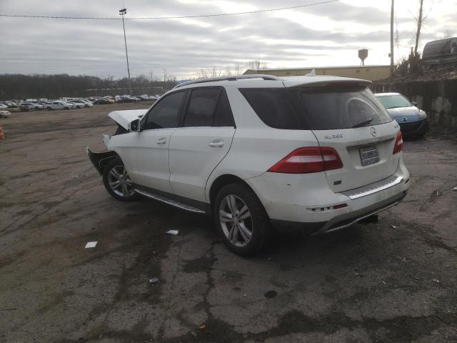4JGDA5HB8DA168241 - 2013 MERCEDES-BENZ ML 350 4MATIC WHITE photo 2