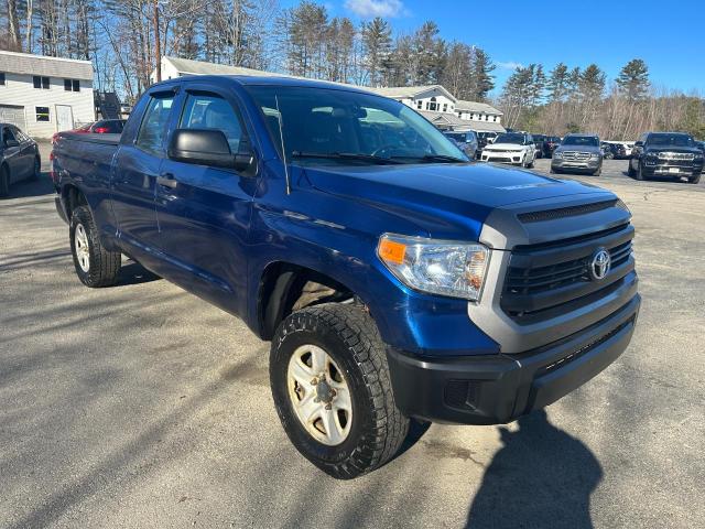 5TFUM5F12EX056619 - 2014 TOYOTA TUNDRA DOUBLE CAB SR/SR5 BLUE photo 1