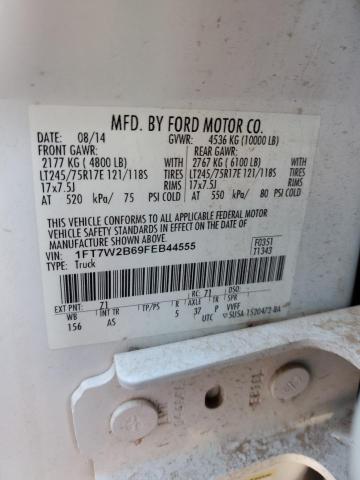 1FT7W2B69FEB44555 - 2015 FORD F250 SUPER DUTY WHITE photo 13