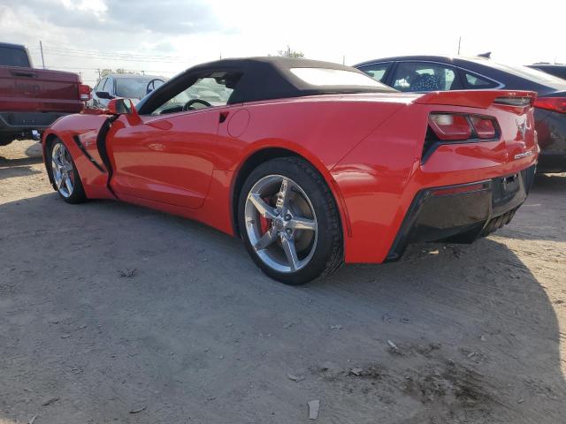 1G1YF3D76E5114601 - 2014 CHEVROLET CORVETTE STINGRAY 3LT RED photo 2