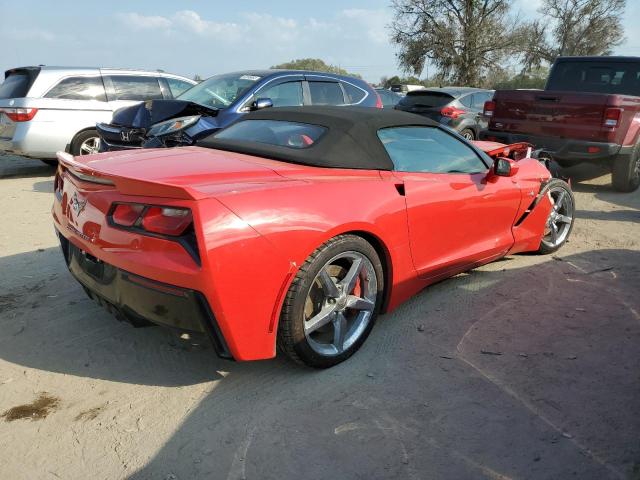 1G1YF3D76E5114601 - 2014 CHEVROLET CORVETTE STINGRAY 3LT RED photo 3