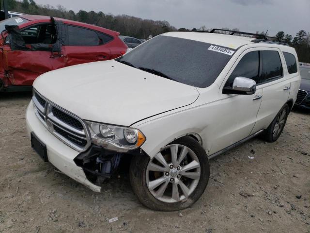 1D4RD4GG1BC638185 - 2011 DODGE DURANGO CREW WHITE photo 1