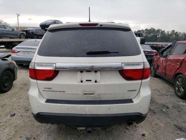 1D4RD4GG1BC638185 - 2011 DODGE DURANGO CREW WHITE photo 6