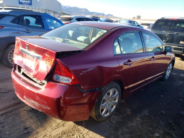 19XFA1F58AE074775 - 2010 HONDA CIVIC LX BURGUNDY photo 3