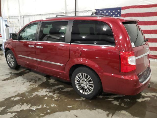 2C4RC1CG9DR569728 - 2013 CHRYSLER TOWN & COU TOURING L RED photo 2