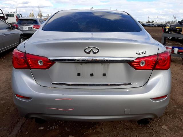 JN1EV7AP7HM737330 - 2017 INFINITI Q50 PREMIUM SILVER photo 6