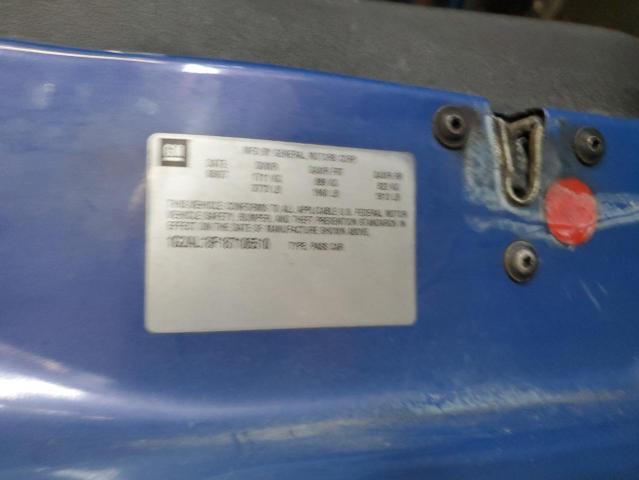 1G2AL18F187106510 - 2008 PONTIAC G5 Bleu photo 12