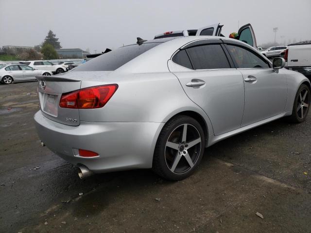 JTHBE262785017681 - 2008 LEXUS IS 350 SILVER photo 3