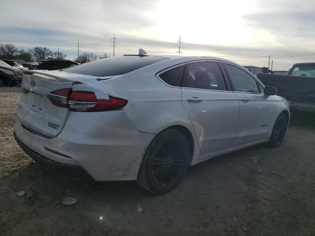 3FA6P0RU5KR129808 - 2019 FORD FUSION TITANIUM WHITE photo 3