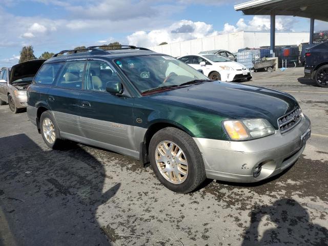 4S3BH806X17666232 - 2001 SUBARU LEGACY OUTBACK H6 3.0 LL BEAN GREEN photo 4