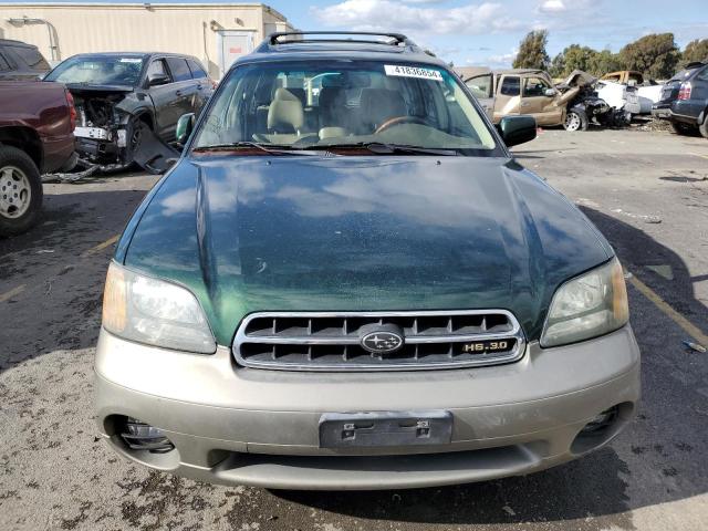 4S3BH806X17666232 - 2001 SUBARU LEGACY OUTBACK H6 3.0 LL BEAN GREEN photo 5