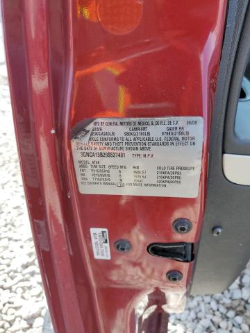 3GNCA13B29S537401 - 2009 CHEVROLET HHR LS 勃艮第红 照片 12