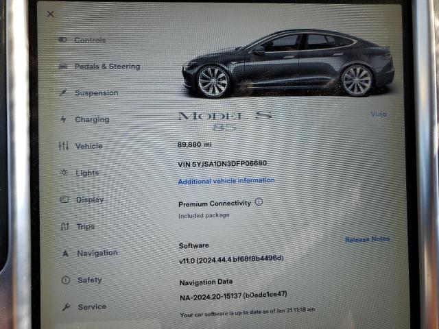 5YJSA1DN3DFP06680 - 2013 TESLA MODEL S CHARCOAL photo 9