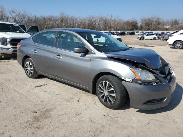 3N1AB7AP2FY326693 - 2015 NISSAN SENTRA S GRAY photo 4