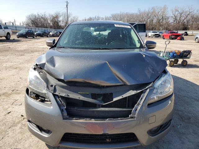 3N1AB7AP2FY326693 - 2015 NISSAN SENTRA S GRAY photo 5