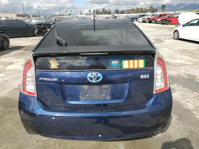 JTDKN3DUXC1560714 - 2012 TOYOTA PRIUS BLUE photo 6