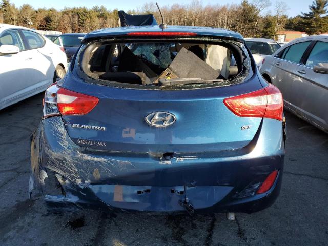 KMHD35LH0GU303995 - 2016 HYUNDAI ELANTRA GT BLUE photo 6