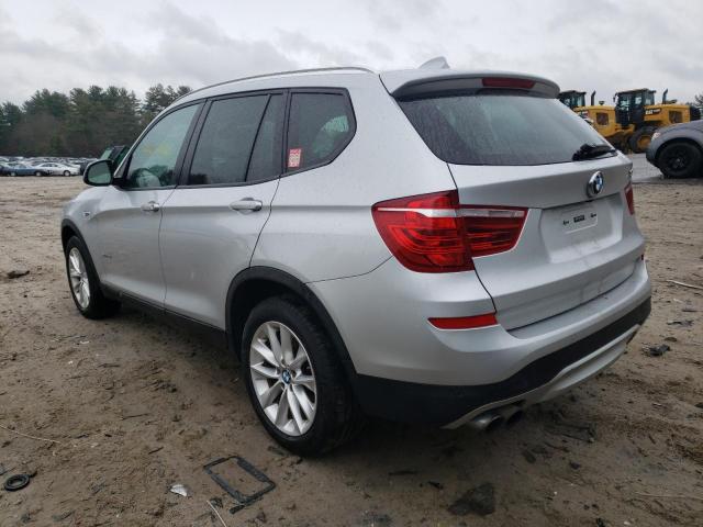 5UXWX9C50F0D59487 - 2015 BMW X3 XDRIVE28I SILVER photo 2