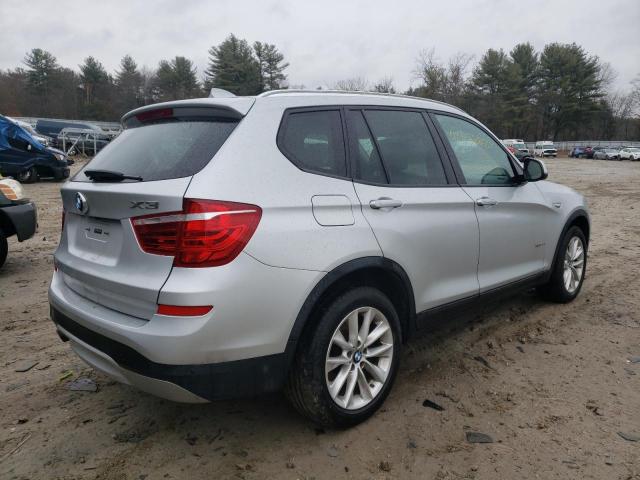 5UXWX9C50F0D59487 - 2015 BMW X3 XDRIVE28I SILVER photo 3