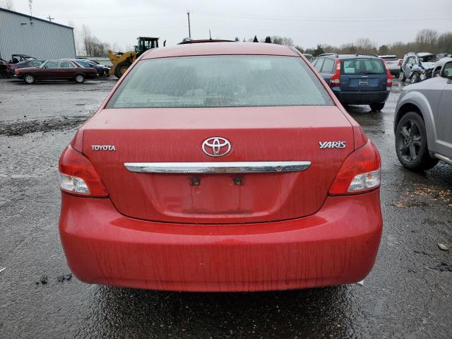 JTDBT4K36B1400916 - 2011 TOYOTA YARIS RED photo 6