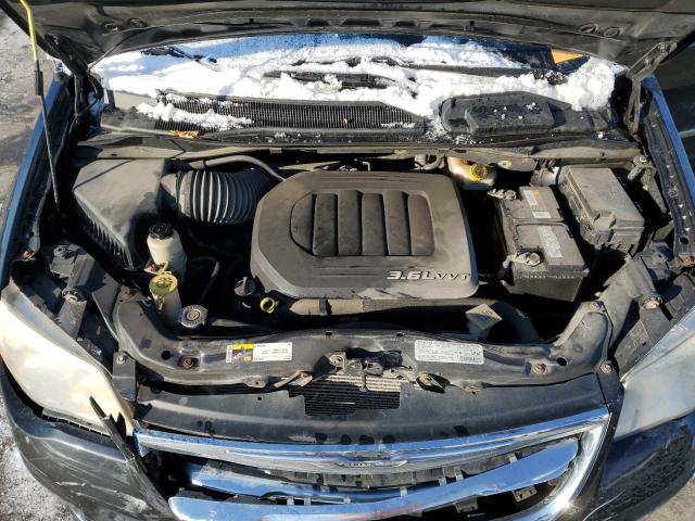 2C4RC1CG9DR588425 - 2013 CHRYSLER TOWN & COU TOURING L BLACK photo 12