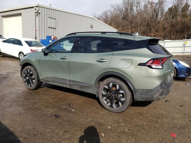 5XYK6CAF8PG020710 - 2023 KIA SPORTAGE X LINE GREEN photo 2