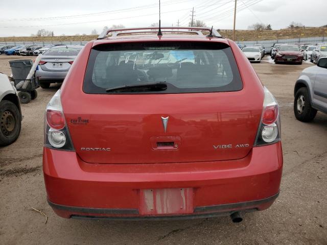 5Y2SM67019Z401832 - 2009 PONTIAC VIBE RED photo 6