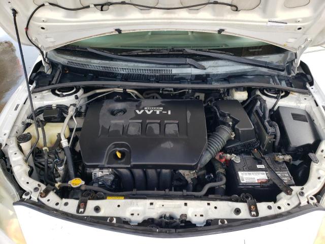2T1BU4EE1AC303160 - 2010 TOYOTA COROLLA BASE WHITE photo 11