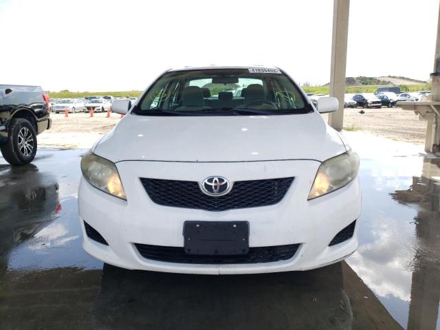 2T1BU4EE1AC303160 - 2010 TOYOTA COROLLA BASE WHITE photo 5
