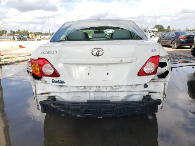 2T1BU4EE1AC303160 - 2010 TOYOTA COROLLA BASE WHITE photo 6