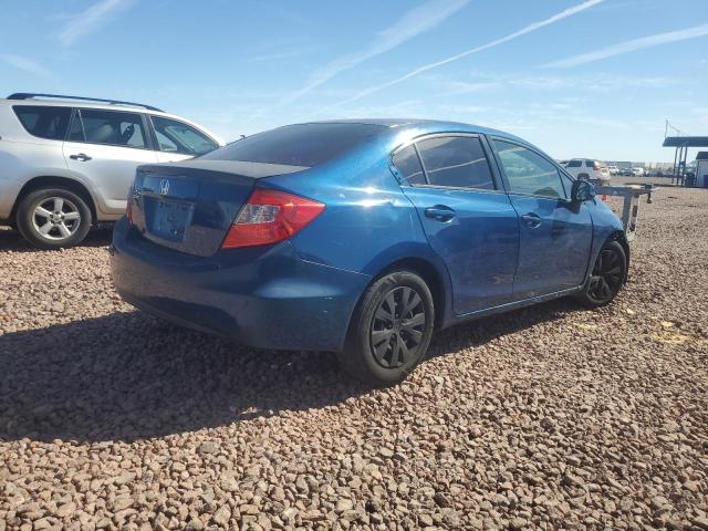 19XFB2F51CE328705 - 2012 HONDA CIVIC LX BLUE photo 3