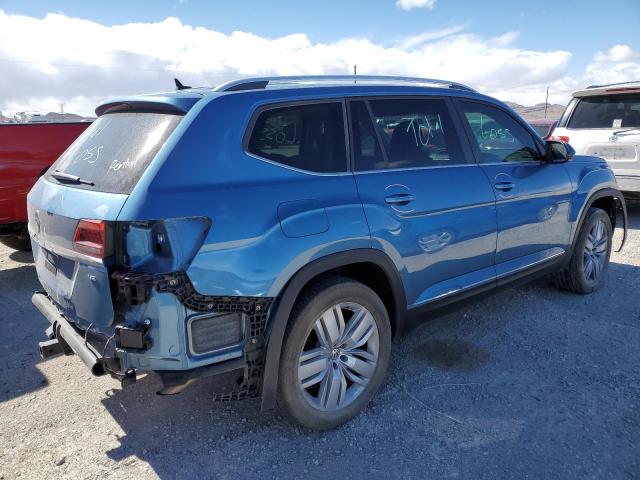 1V2ER2CAXKC543738 - 2019 VOLKSWAGEN ATLAS SEL BLUE photo 3