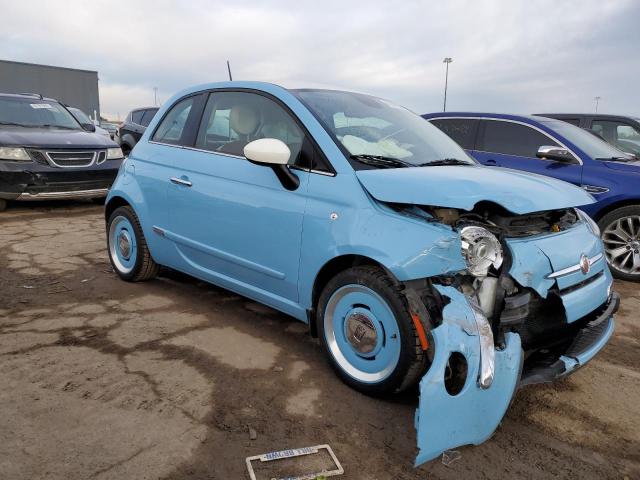 3C3CFFCR2FT570803 - 2015 FIAT 500 LOUNGE BLUE photo 4