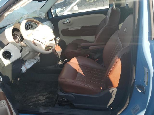 3C3CFFCR2FT570803 - 2015 FIAT 500 LOUNGE BLUE photo 7